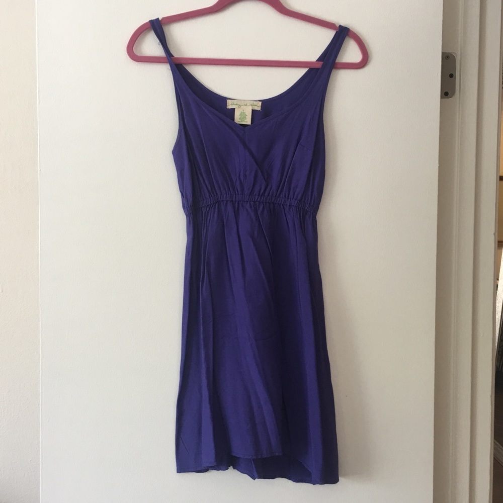 Purple cotton sundress